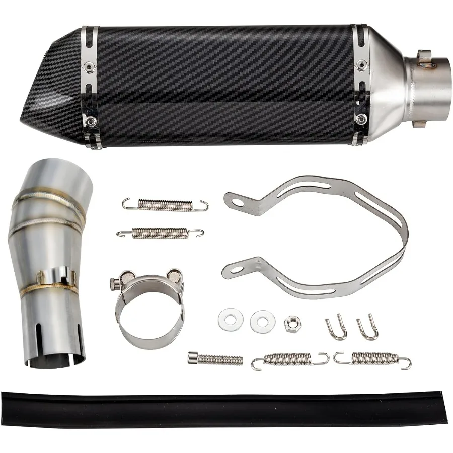 

Mid Pipe Muffler Adapter Connect Pipe for Motorcycle Exhaust System Compatible with Kawasaki Ninja 250 300 Z250 Z300 20082017 M