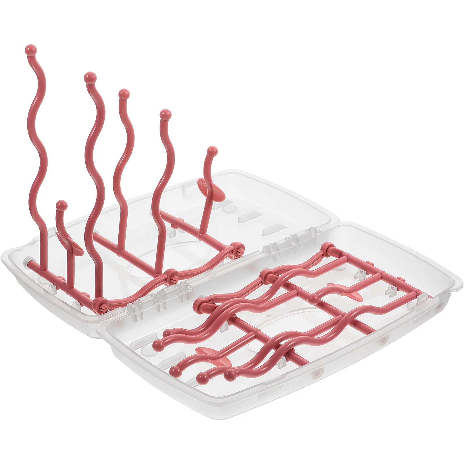 

Folding Baby Bottle Drying Rack Detachable Kitchen Organizer Portable Bottle Draining Rack Baby Bottles Holder Tableware