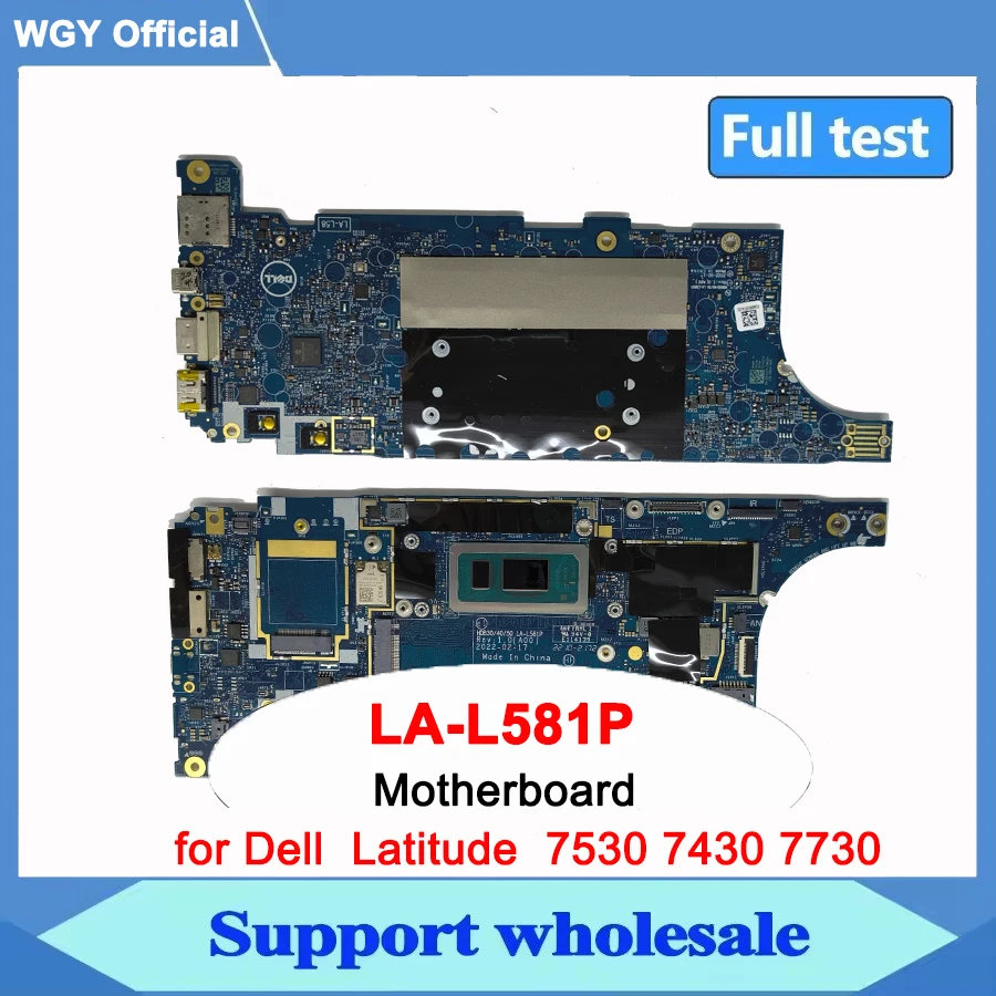 

Материнская плата для ноутбука Dell Latitude 7330 7430 7530 с процессором i5-1235U i5-1245U, 8 ГБ/16 ГБ/32 ГБ ОЗУ, материнская плата для ноутбука