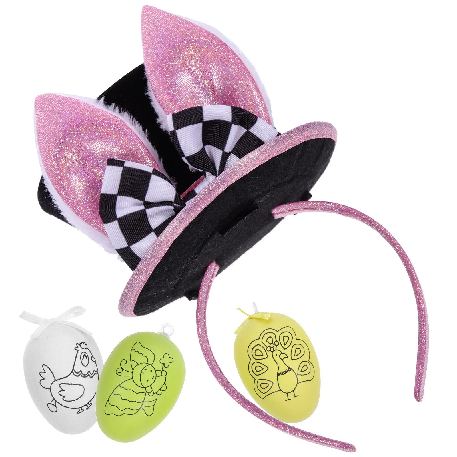 

1 set Rabbit Ears Headband Easter Bunny Hair Accessory For Kids Girls Costume Party Cosplay Prop Hairband Decor