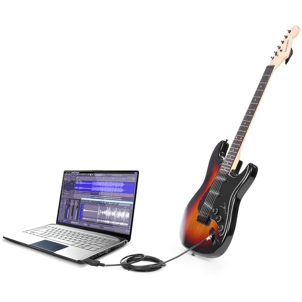 

Guitar Bass Link Cable Adapter 16 Bit Digital Audio Play Pc Compatible Windows Xlr