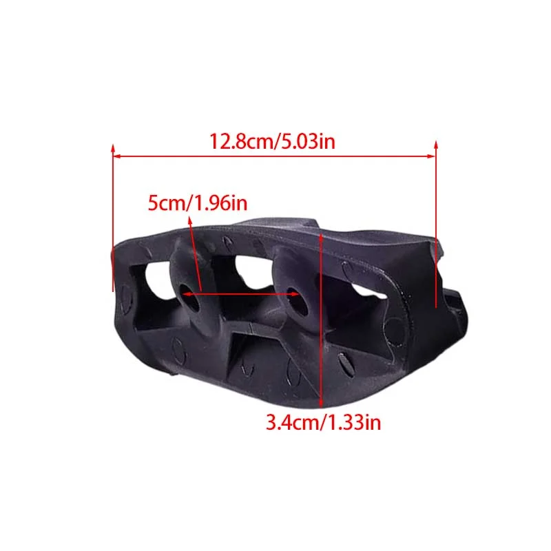 Black flat fork oil pipe clamp wear-resistant buffer slider for frame upper chain part