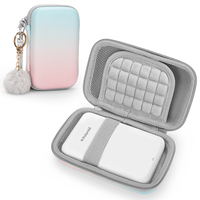 Waterproof Hard EVA Case for Kodak PRINTOMATIC/Smile/Mini 2 HD & Polaroid SNAP Printers - Travel Dustproof Cover with Hand Strap