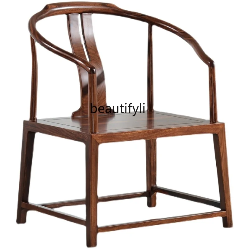 

New Chinese solid wood armchair ebony master chair Taishi chair single family study