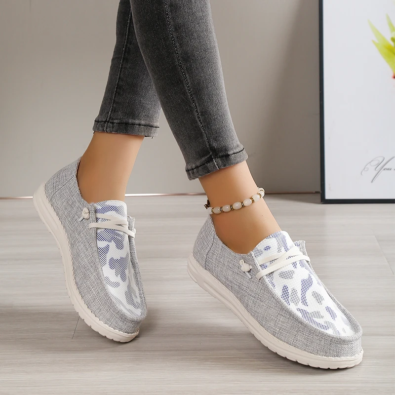 Mid Heel Microfiber Comfortable Sneakers Slip-on Adult 2024 Brand Women's Shoes Mixed Colors Sewing Women's Vulcanize Shoes