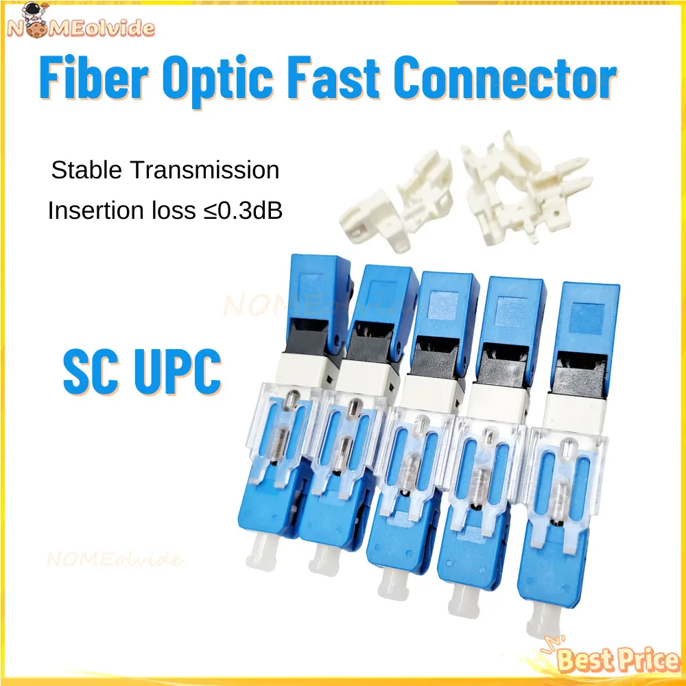 Fast UPC Optic FTTH SM Single Mode Fiber Optic Quick Connector UPC SC Field Assembly Fast Connector