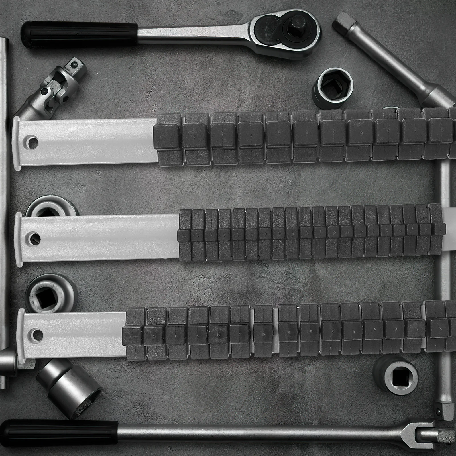 

3Pcs Multifunction Socket Organizer Plastic Socket Holders Durable Garage Workshop Toolbox Storage Tool Organizer