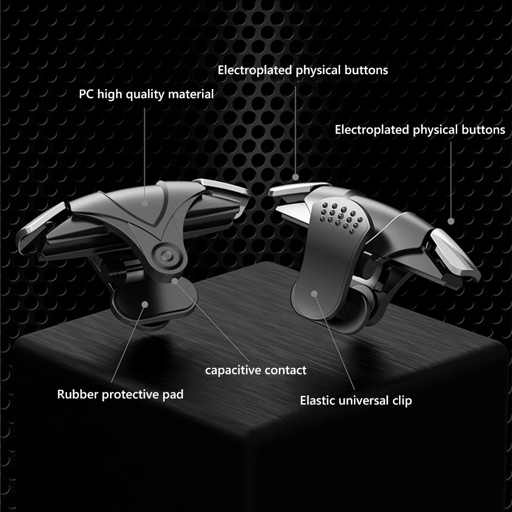 for PUBG 4 Finger Mobile Gaming Trigger Latency-Free Pulse Key Button Aim Trigger Button for Iphone Android Smart Phone