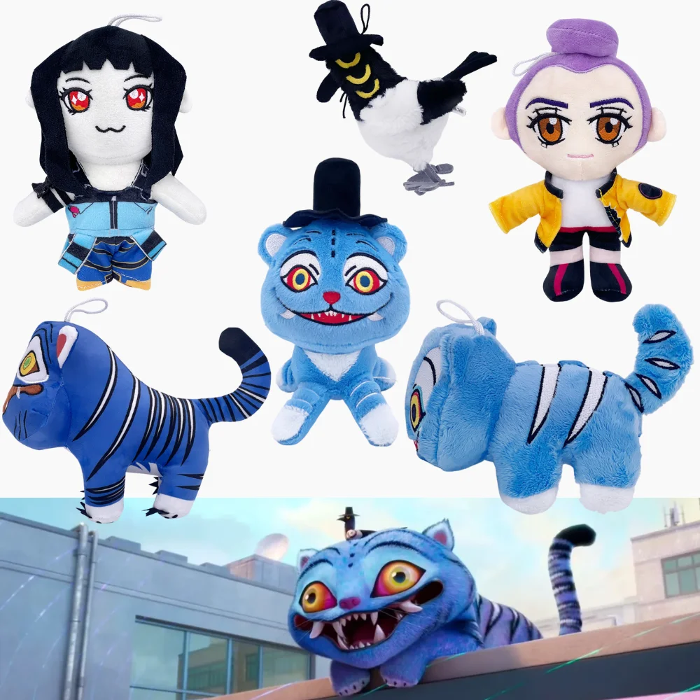 2025 حار TreasuringU جديد Kpop شيطان ألعاب من القطيفة لعبة الصيادين النمر دمية محشوة دمية الأزرق النمر الحيوانات بلوشي هدايا عيد الميلاد #1