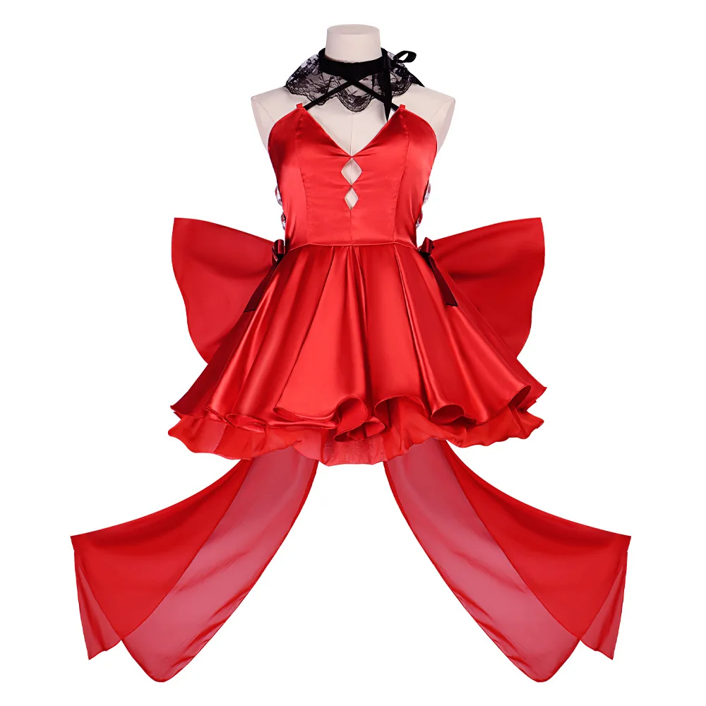 

Anime Asuka Dresses Langley Soryu Cosplay Costume Sexy Red Dress Woman Halloween Carnival Cosplay Asuka Customized Clothes