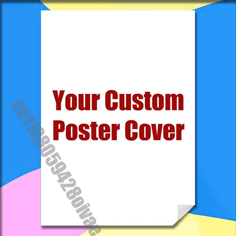 Customize Commission DIY Custom Poster Sticker Playbill Case Wall Murals Cover Photo Logo TEXT Tailor Made Self-adhesive Home