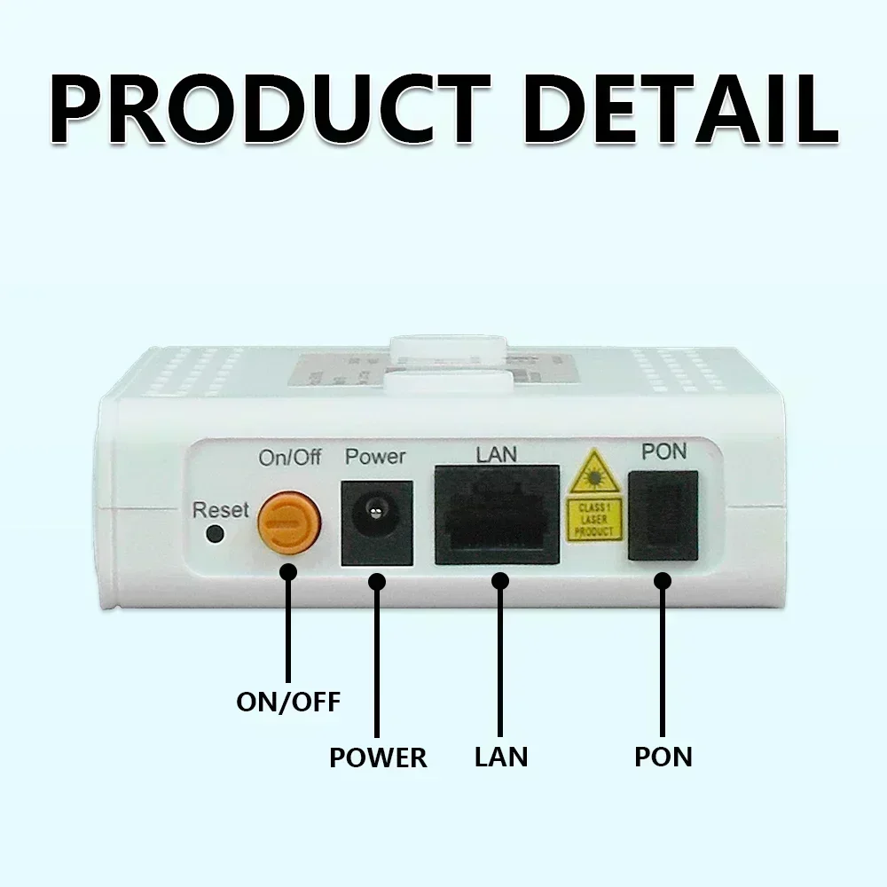 F601 1GE port Version 6.0 GPON ONT Original New Roteador 1GE ONT Compatible with All ZTE HW OLT 100% Detection