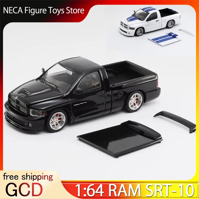 

Новая модель из сплава Dodge Ram SRT-10 1:64 - GCD Shoom 64, официальная лицензированная коллекционная игрушка с подшипниковыми колесами, миниатюрная модель