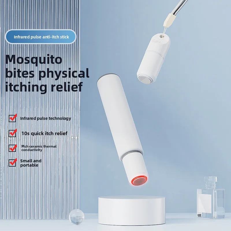 Electric Itch Reliever Device Rechargeable Physical Bug Bite Soother Portable Mosquito Bite Relief Tool for Outdoor Use