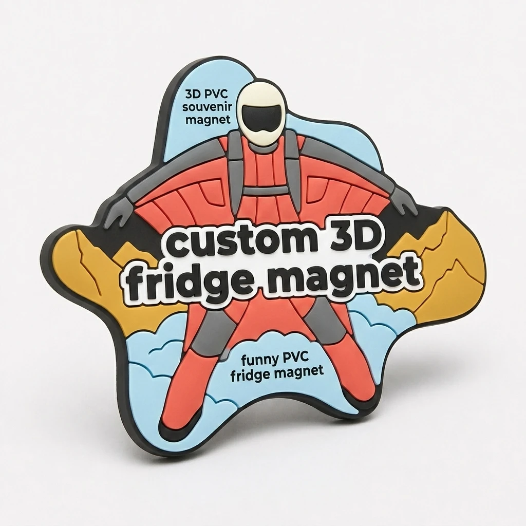 2D 3D Soft Rubber PVC Refrigerator Magnet Personalized Custom Logo Fridge Magnet Holiday Tourist Souvenir