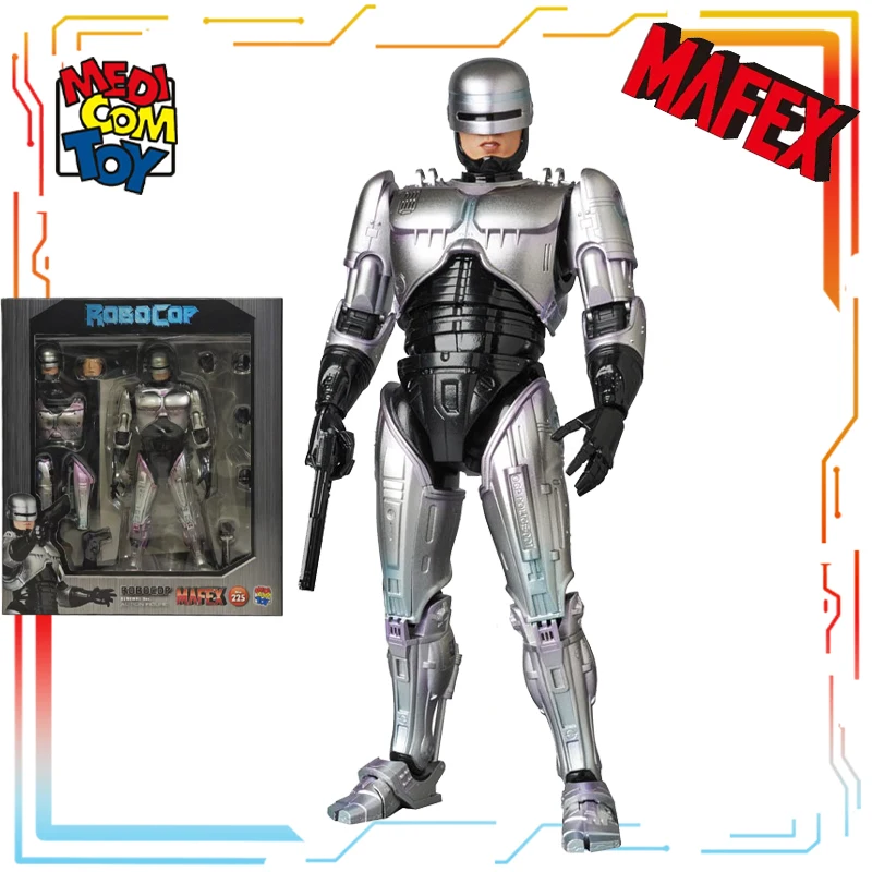 메디콤 토이 오리지널 MAFEX 완제품 가동형 정교한 인형 로보캅 애니메이션 액션 피규어 장난감 모델 축제 선물 소년용