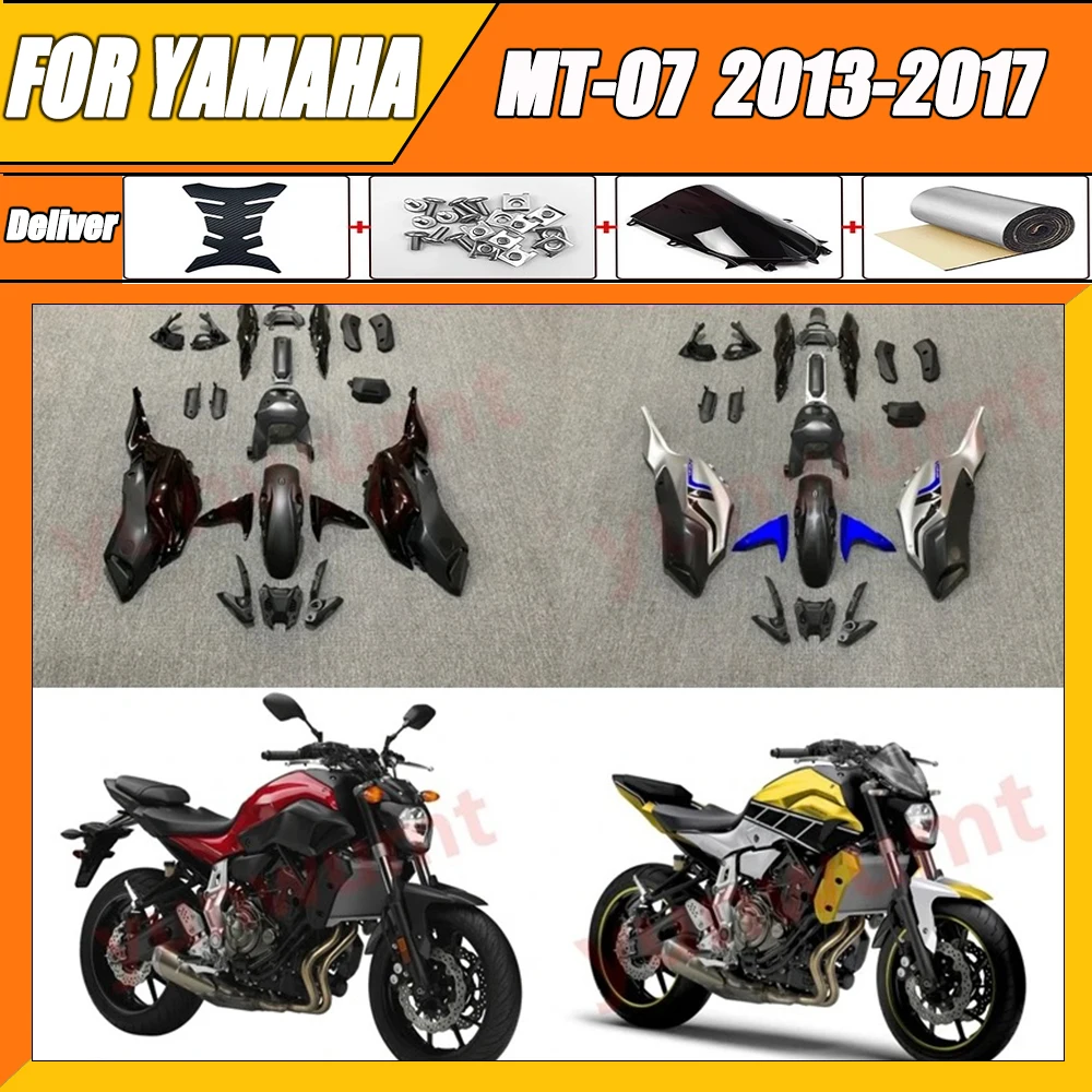 

ABS Injection Full Fairing Body Kit Fit For 2012 - 2017 For Yamaha MT07 FZ07 MT-07 Set MT 07 FZ 07 2013 2014 2015 2016 fairings