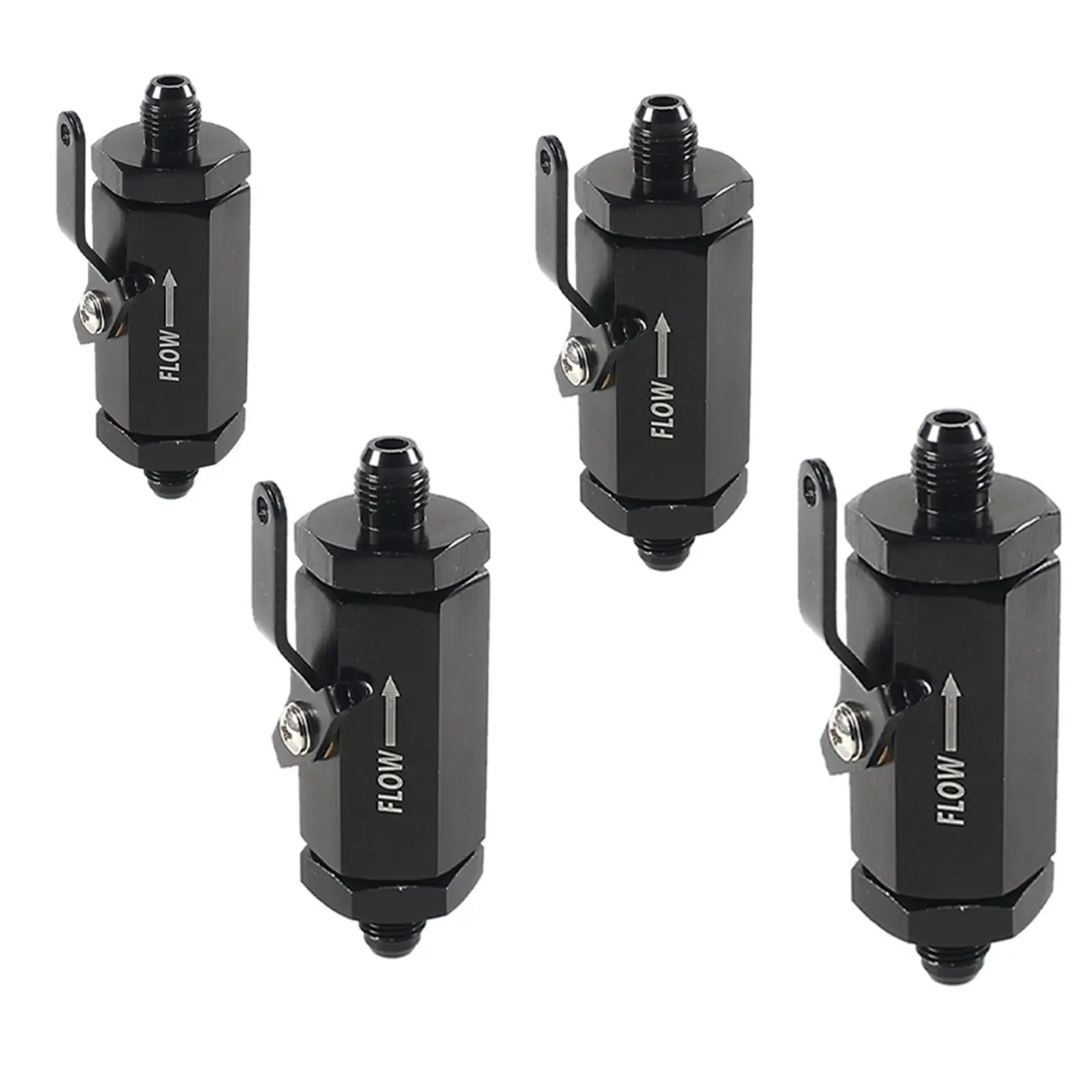 Universal Fuel Shut Off Valve Replace Aluminum Alloy Black Accessories image 4
