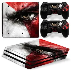 GOD OF WAR Skin Sticker Protective Vinyl Decal Cover for PS4 Pro Console and 2 Controllers customized