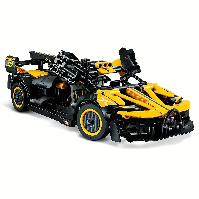 905pcs Champagne Car 1:16 Fit Roadster Model Kit Model Building Blocks Toys Gifts Children\'s  Adult Toys Compatible 42151