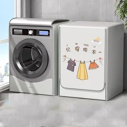 SRYSJS Washing Machine Accessories Cover Front Exterior With Elastic Band Waterproof Rain Load Mat Drum Zipper Door For Outdoor