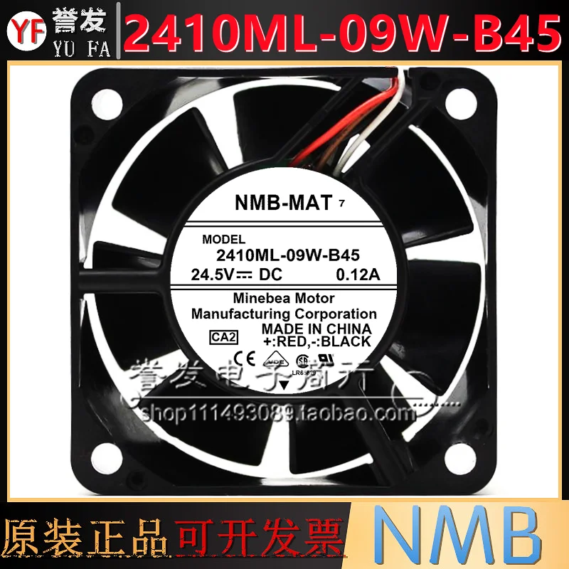 

НОВЫЙ ОРИГИНАЛЬНЫЙ 2410ML-09W-B45 24,5 В 0,12 А 6025 60x60x25 мм Охлаждающий ВЕНТИЛЯТОР РАДИАТОР