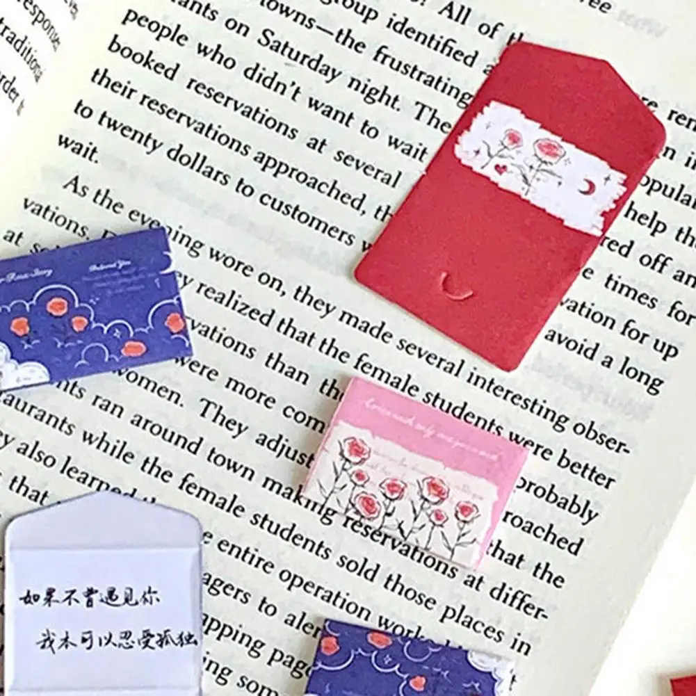 Small Greeting Cards Colorful Note Cards Colorful Mini Love Letter Set with Heart Stickers Envelopes for Valentine's Day