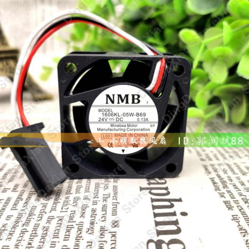 X 1PCS For NMB 1606KL-05W-B69 | 24V 0.13A | 4CM | Mute Industrial Chassis Cooling Fan