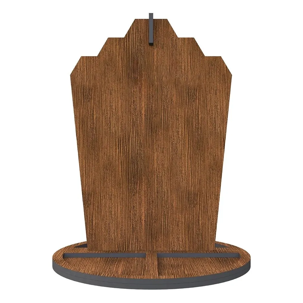 

Деревянная доска для ожерелья в форме пламени, стабильная полка-органайзер для ювелирных изделий, подвеска, простая винтажная подставка для ожерелья, спальня