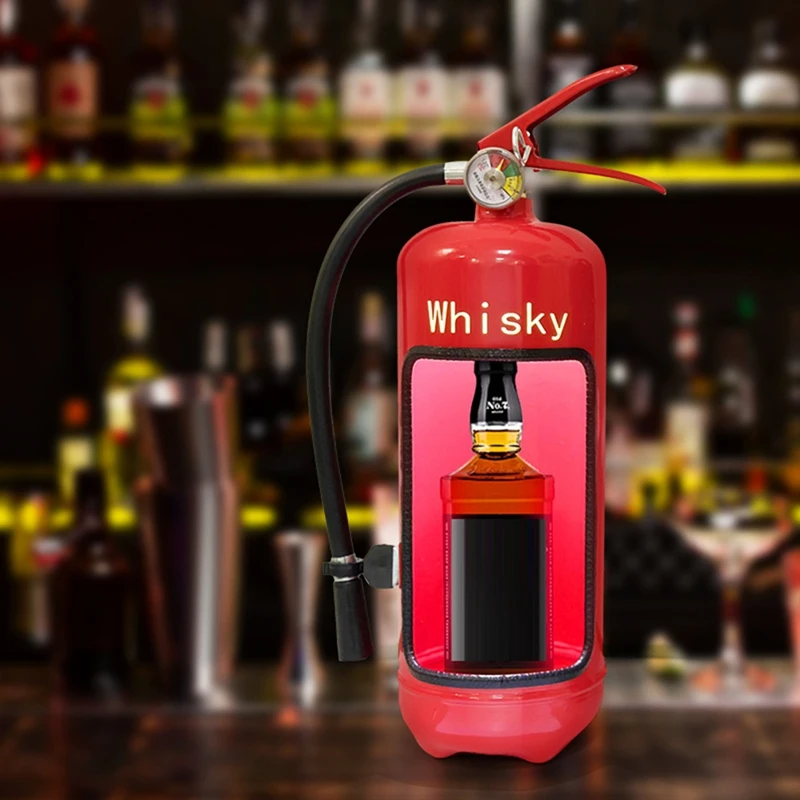 Fire Extinguishers Mini Bar, Novelty Fire Extinguishers Mini Bar Recycle Man Cave Quirky Gift For Whisky Loving Fireman