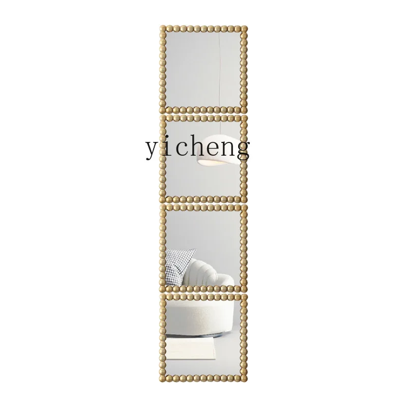 

Zk Fitting Simple Full-Length Mirror Wall Hanging Explosion-Proof Self-Paste Dormitory Women's Stitching Mirror