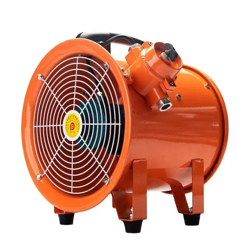 SSFT-200 190mm Explosive proof Industrial 220V/380V 50Hz  Portable Axial Exhaust Blower Ventilation Duct Fan