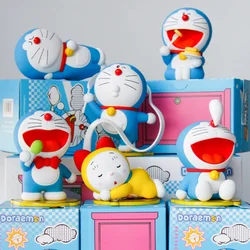 Cartoon Doraemon Leisure Time Series Action Figure Mechanical Cat Blind Box Toys Dolls Kawaii Anime Decoration Children Gifts