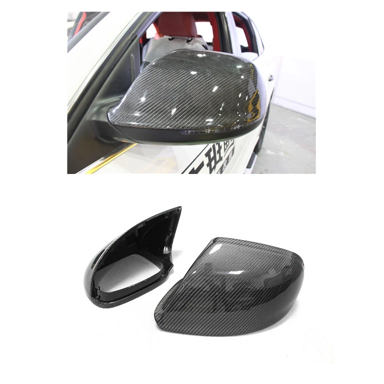 

Carbon Fiber Rear View Mirror Cover with Lane Assist Replacement Style for Q5 Q7 SQ5 2010+