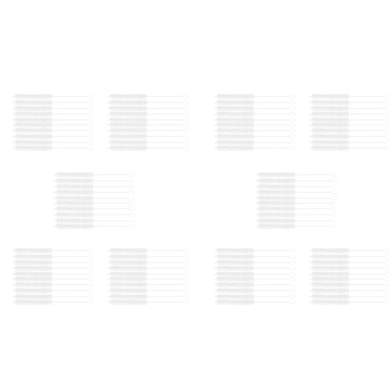 

A01F-100 Pcs 10Mm Dia Chemistry Test Tube Bottle Nylon Washing Brush Tool White