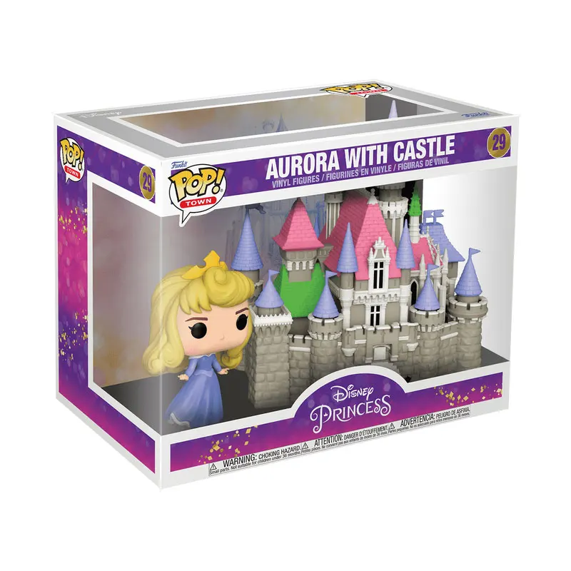 FUNKO POP! Princess Aurora with Castle Scene Model Toys Anime Figures Doll Disney Action Figureine Model Limited Edition Doll