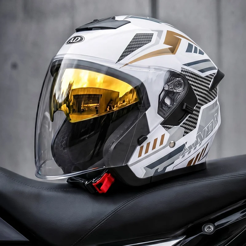 Wholesale High Quality New Condition Abs Open Face Motorcycle Helmet with Dual Visor for Outdoor Sports Safety or Face Masks