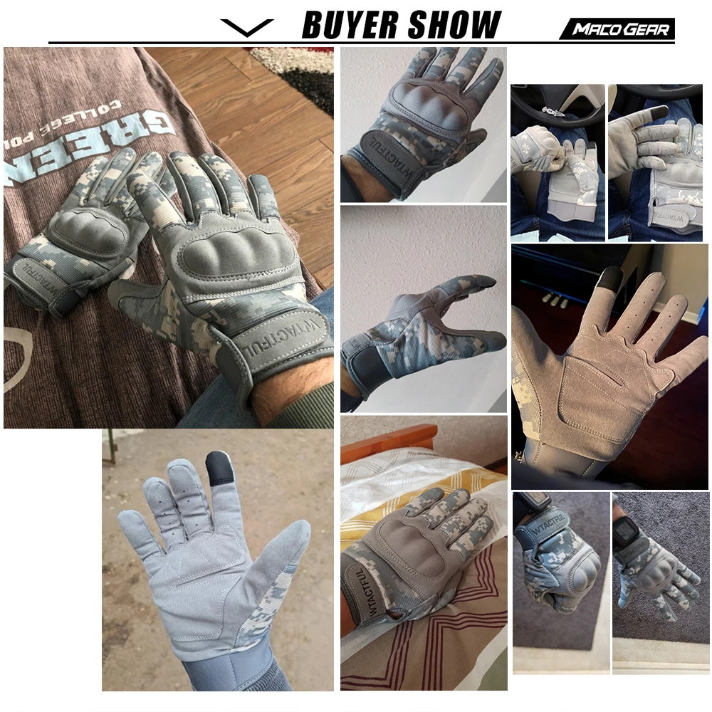 Tactical Touch Screen Road Bike Gloves Cycling Men Training Skiing Work Shooting Riding Sports Motorcycle Full Finger Mittens