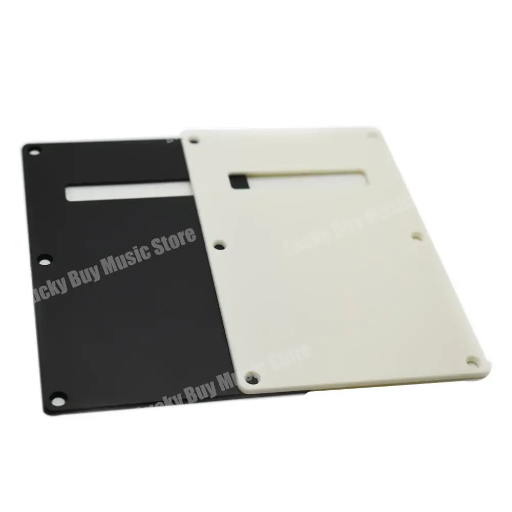 10 قطع من غطاء Pickguard PVC اللوحة الخلفية اللوحة الخلفية 1 طبقة للجيتار الكهربائي على الطراز الحديث باللونين الأبيض والأسود