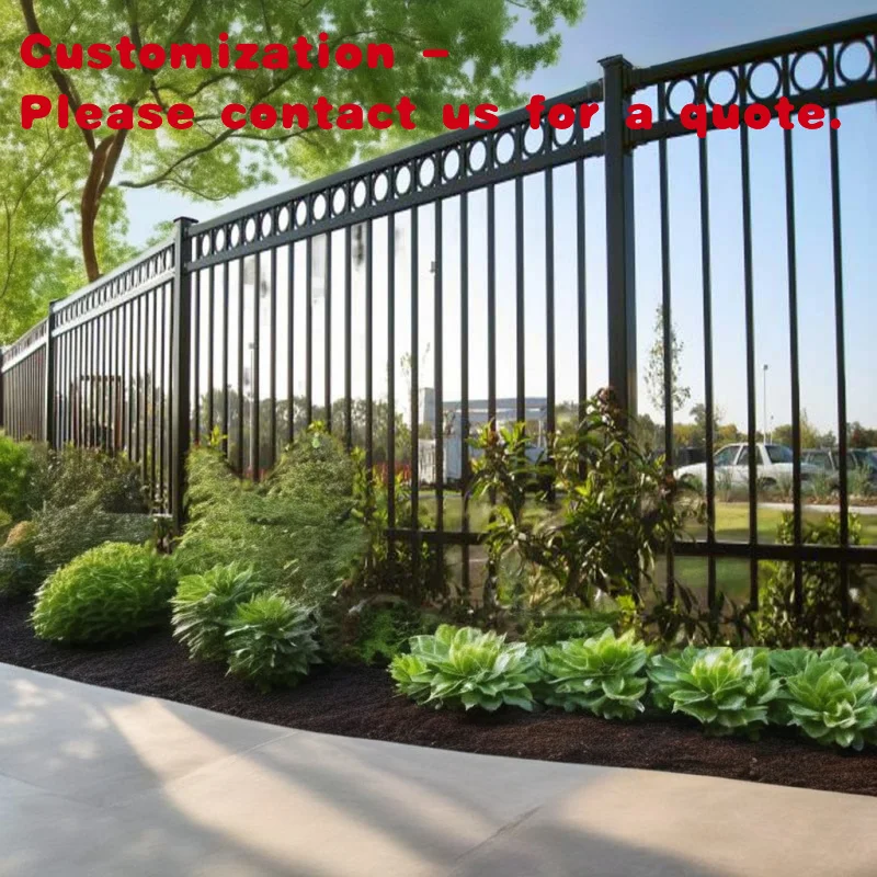 

custom.Anti Rust Racking Aluminum Security Outdoor Fence Panels, 6' X 8' Metal Pool Fence Panels