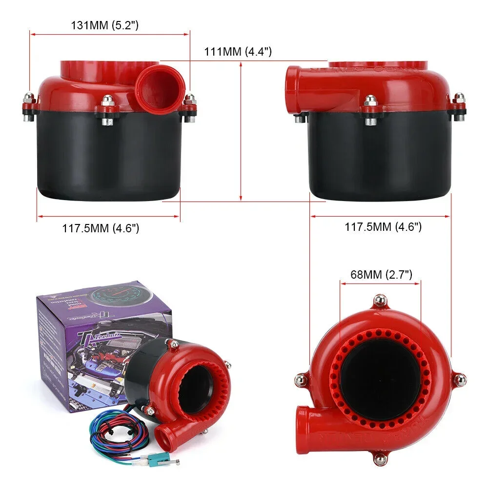 1Set Auto Modificata Elettronica turbo Auto Valvola di Scarico Falsa Turbo Valvola di Scarico Suono Turbina Limitatore di Aspirazione Spurgo Simulazione Soun