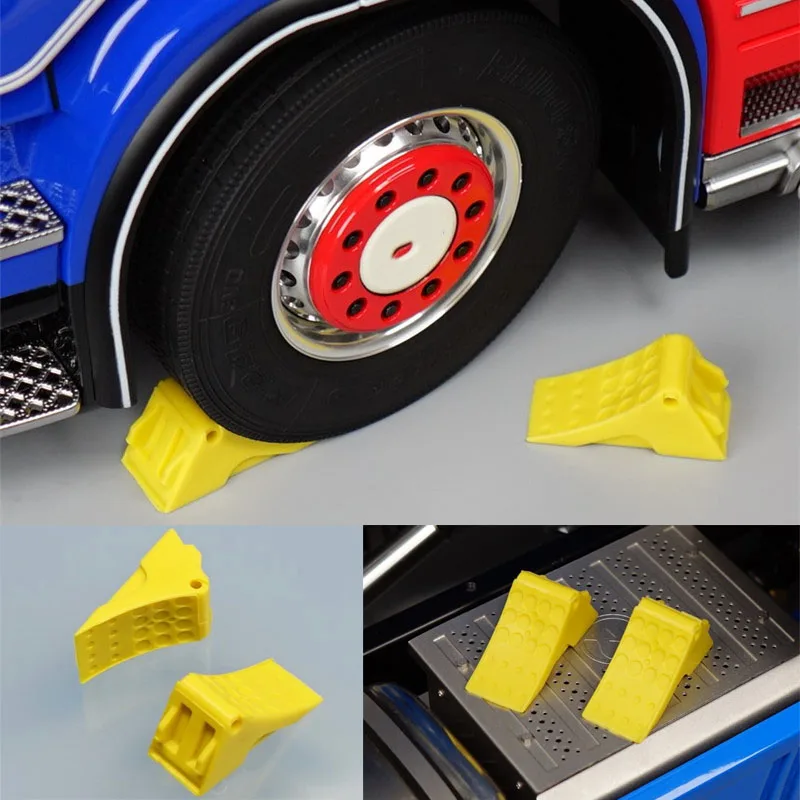 Wheel Block Tire Rubber and Plastic Anti-slip for 1/14 Tamiya RC Truck Trailer Tipper Scania 770s Benz Actros Volvo MAN LESU DIY