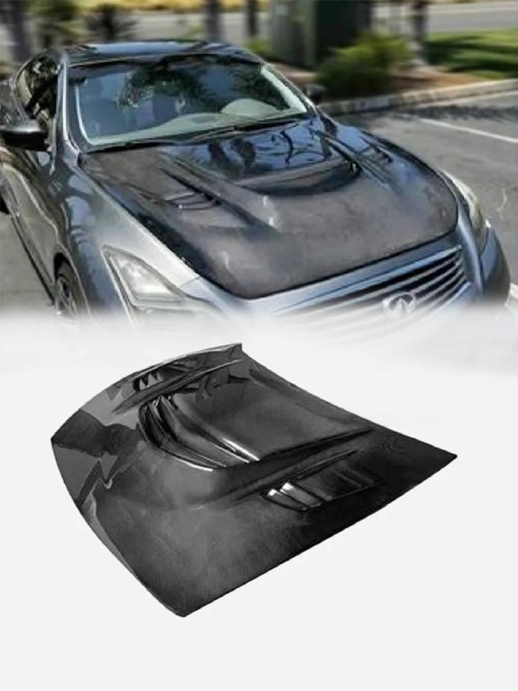 FOR M Type Vented Hood (2 Door only) for Infiniti G37 Coupe - Enhanced Heat Dissipation, Precision-Matched Structure