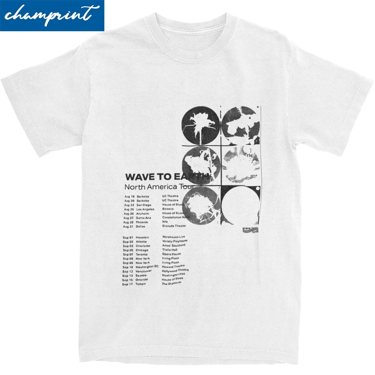 Casual Wave To Earth North America Tour Tshirts Unisex Cotton Short Sleeve Round Neck Summer Clothes