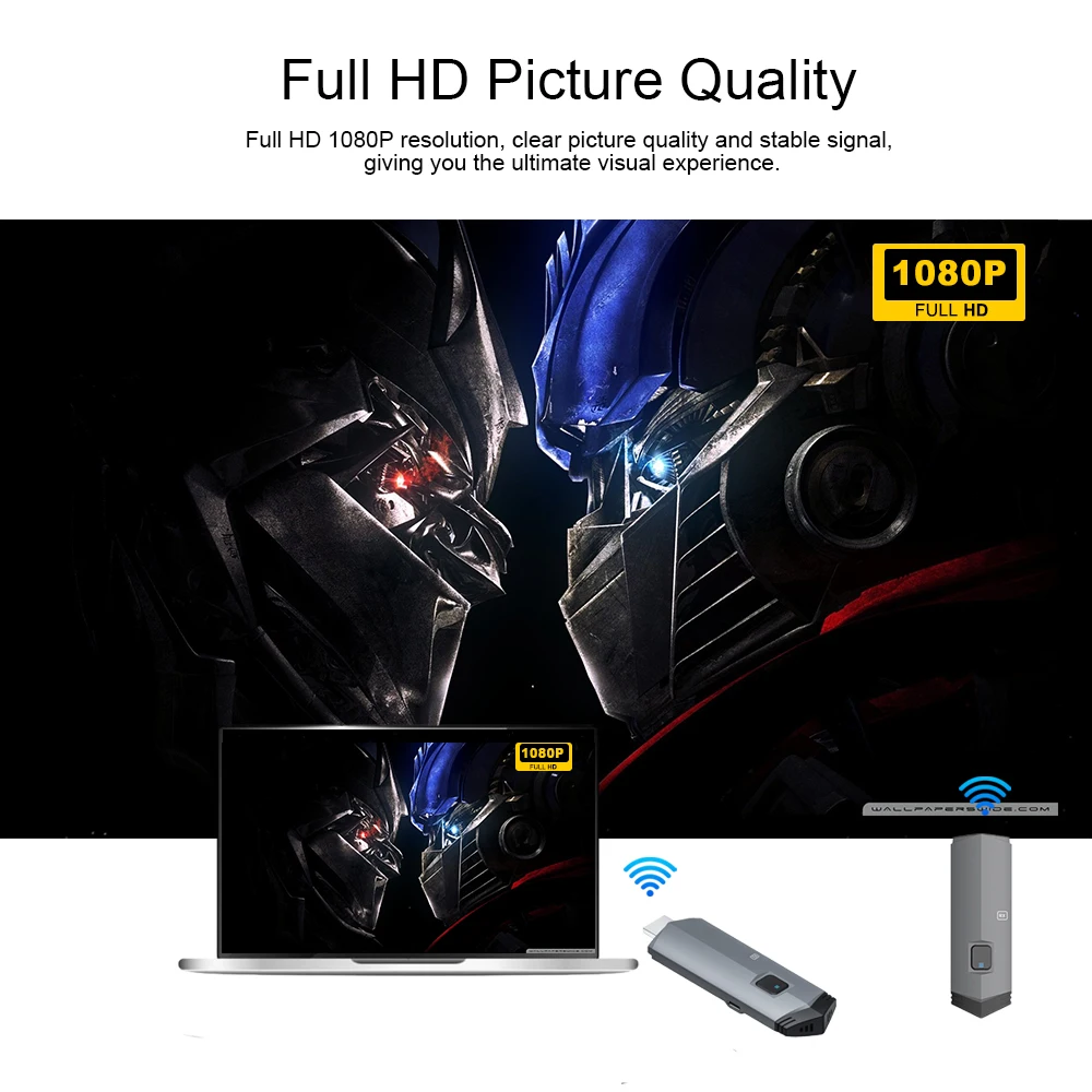 무선 HDMI 송신기 및 리시버 무선 오디오 비디오 익스텐더 키트, PC 카메라 노트북 모니터 TV 프로젝터, 5.8Ghz