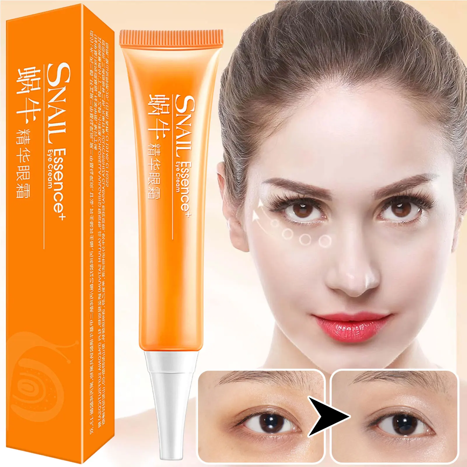 

30g Snail-Extract Eye Firming Cream Anti Aging Rapid Reduction Under-Eye Cream Under Eyes Brighter Tighter Cream For Women Girls