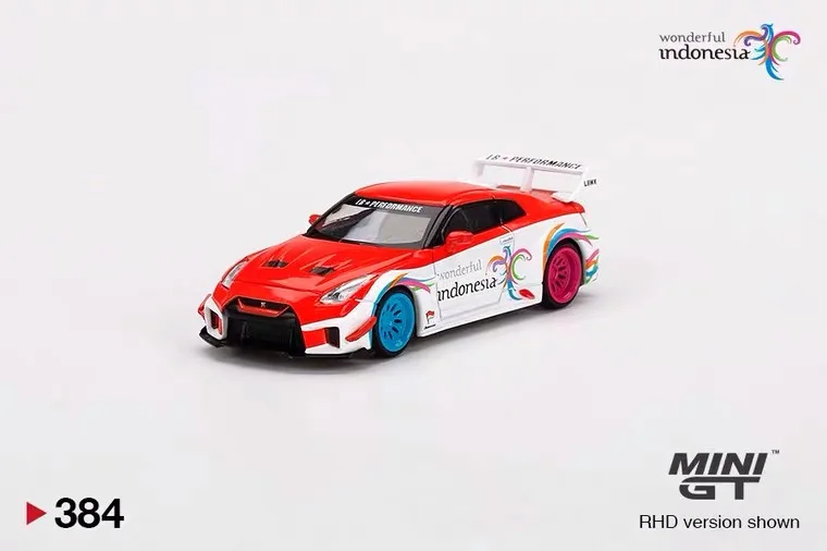 MINIGT 384 GTR R35 Nissan Indonesia Limited 1:64 Alloy Model