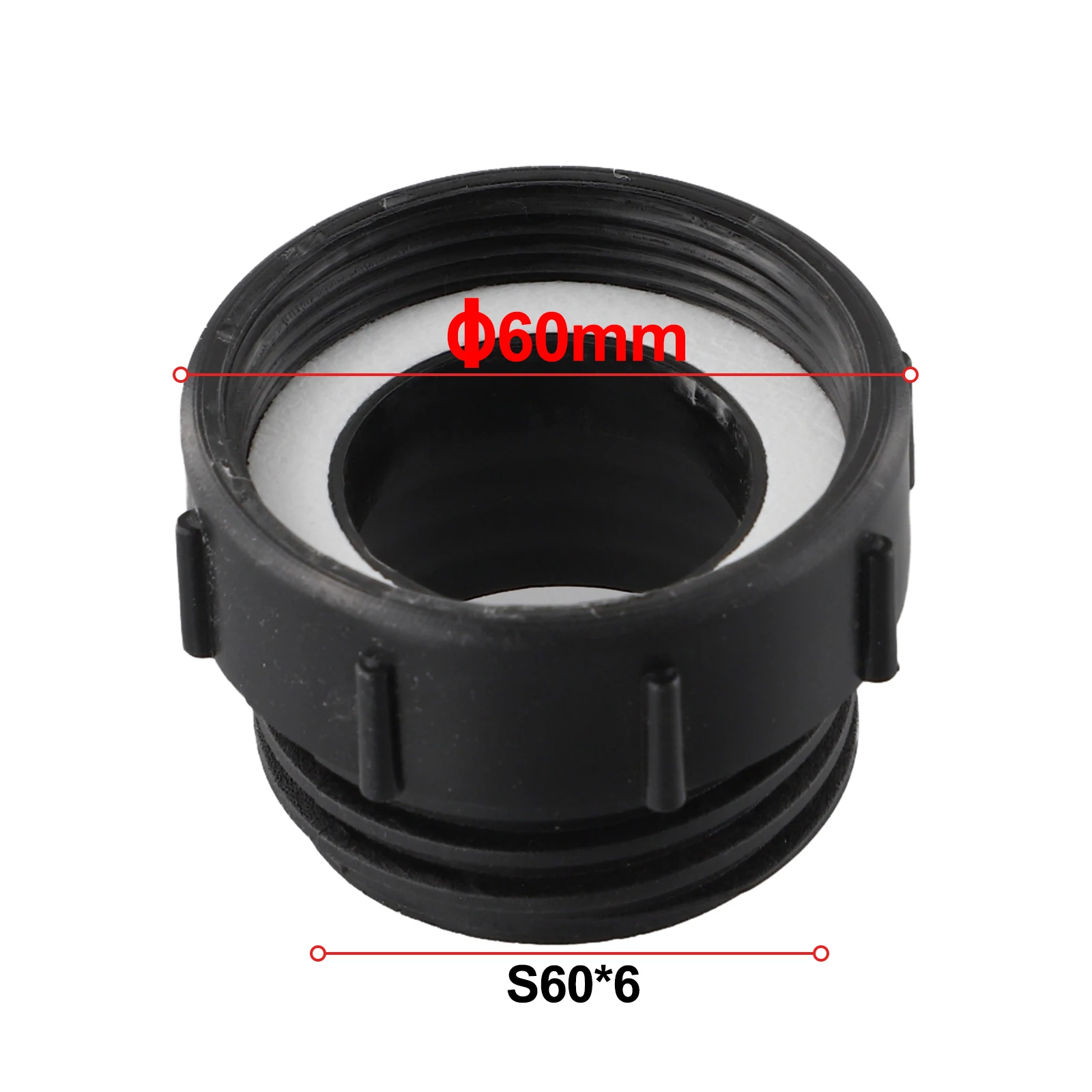 1szt Adapter zbiornika wody IBC do zaworu Schutz 62mm z drobnym gwintem do 54mm złączek gruboziarnistych Złącze ogrodowe do beczek Ton/IBC