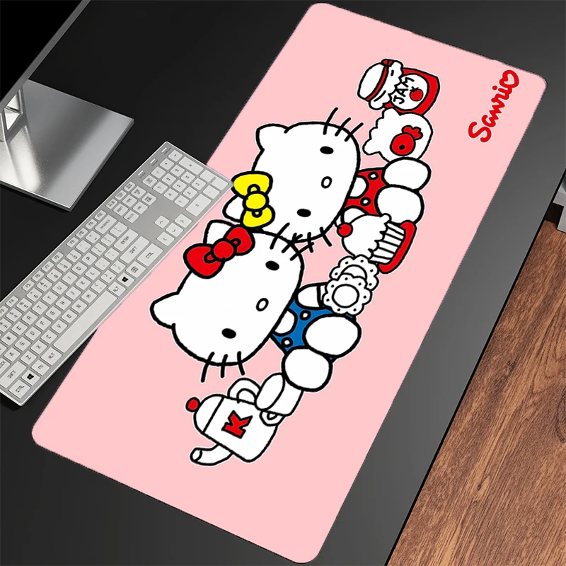 마우스 패드 헬로 키티 액세서리 사무실 노트북 게이머 키보드 마우스 패드 PC 컴퓨터 책상 매트 게임 패드 마우스 매트 최고의 선물용