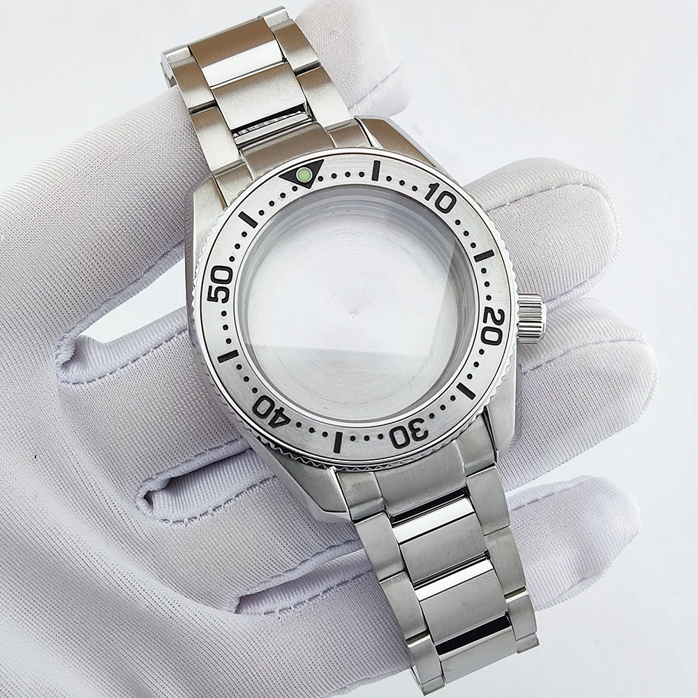 42mm 케이스 SPB 케이스 사파이어 유리 스테인레스 스틸 케이스 NH35/NH36/NH38 무브먼트 시계 부품 교체 액세서리에 적합